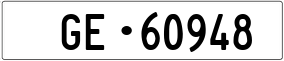 Trailer License Plate
